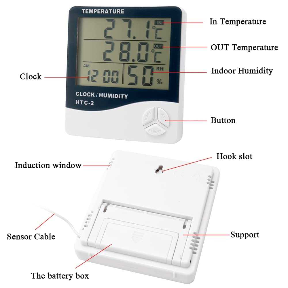 clock humidity htc 2 manual