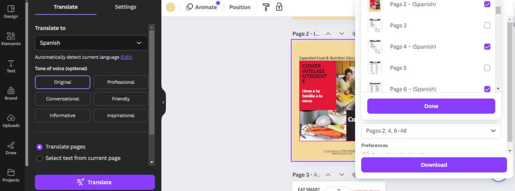 como traduzir um manual em pdf de ingles para