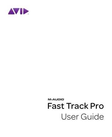 m audio fast track manual
