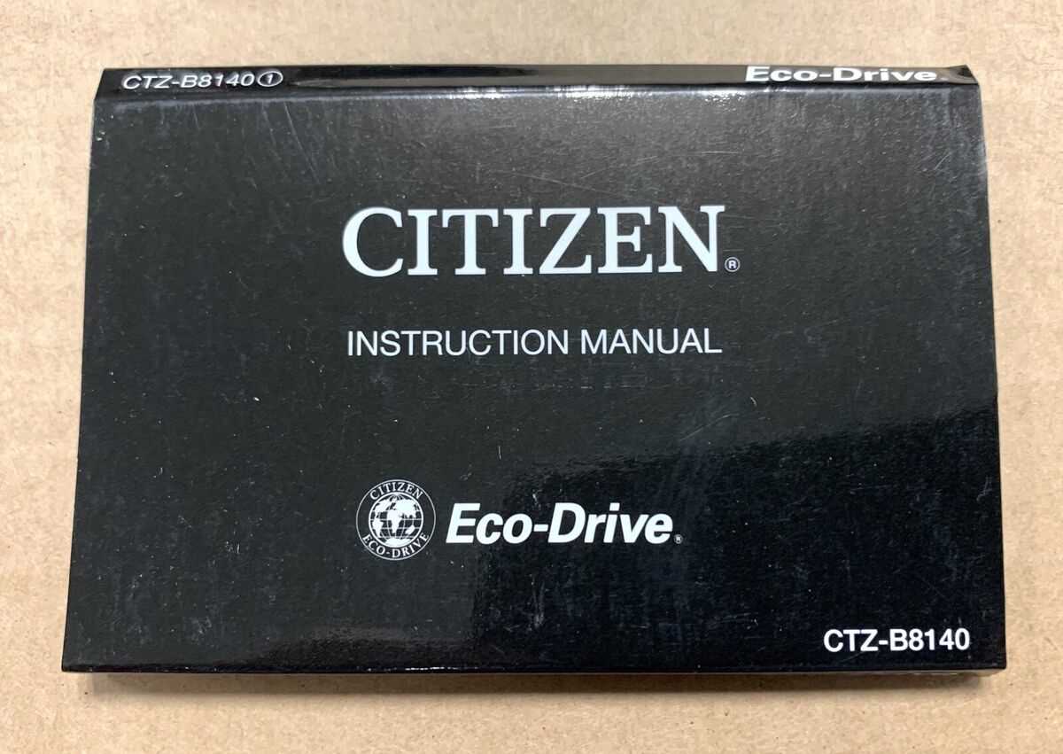 manual citizen eco drive