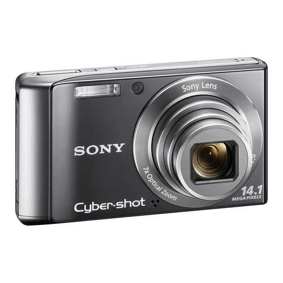 manual da maquina fotografica sony cyber shot