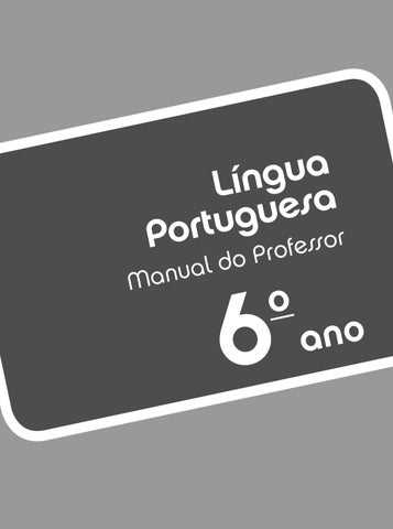 manual do professor livro de portugues 6 ano