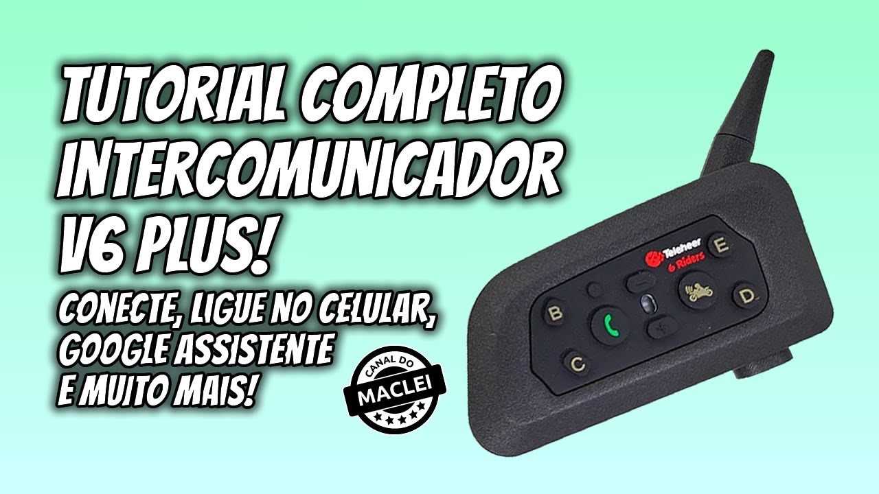 manual em portugues intercomunicador v6