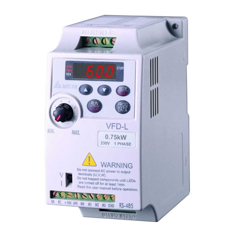 manual inversor delta vfd m