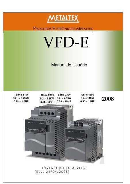 manual inversor delta vfd series em portugues pdf