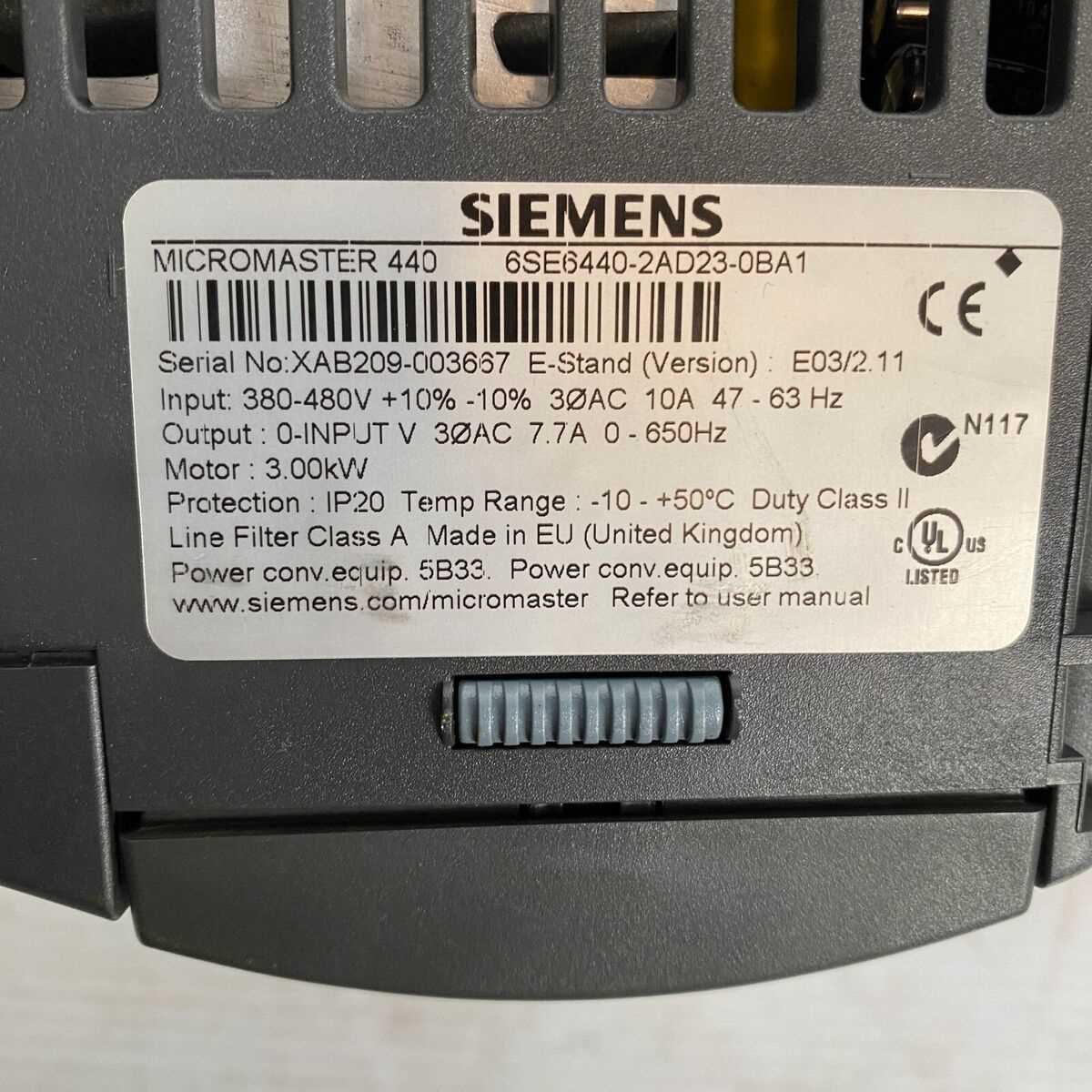manual inversor siemens micromaster 440
