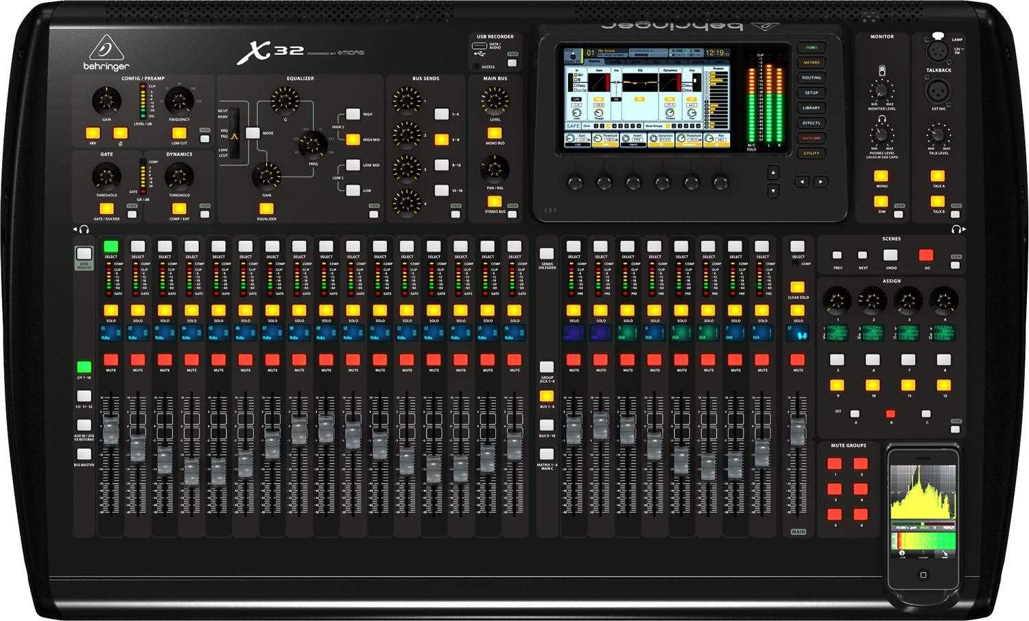 manual mesa de som behringer x32  