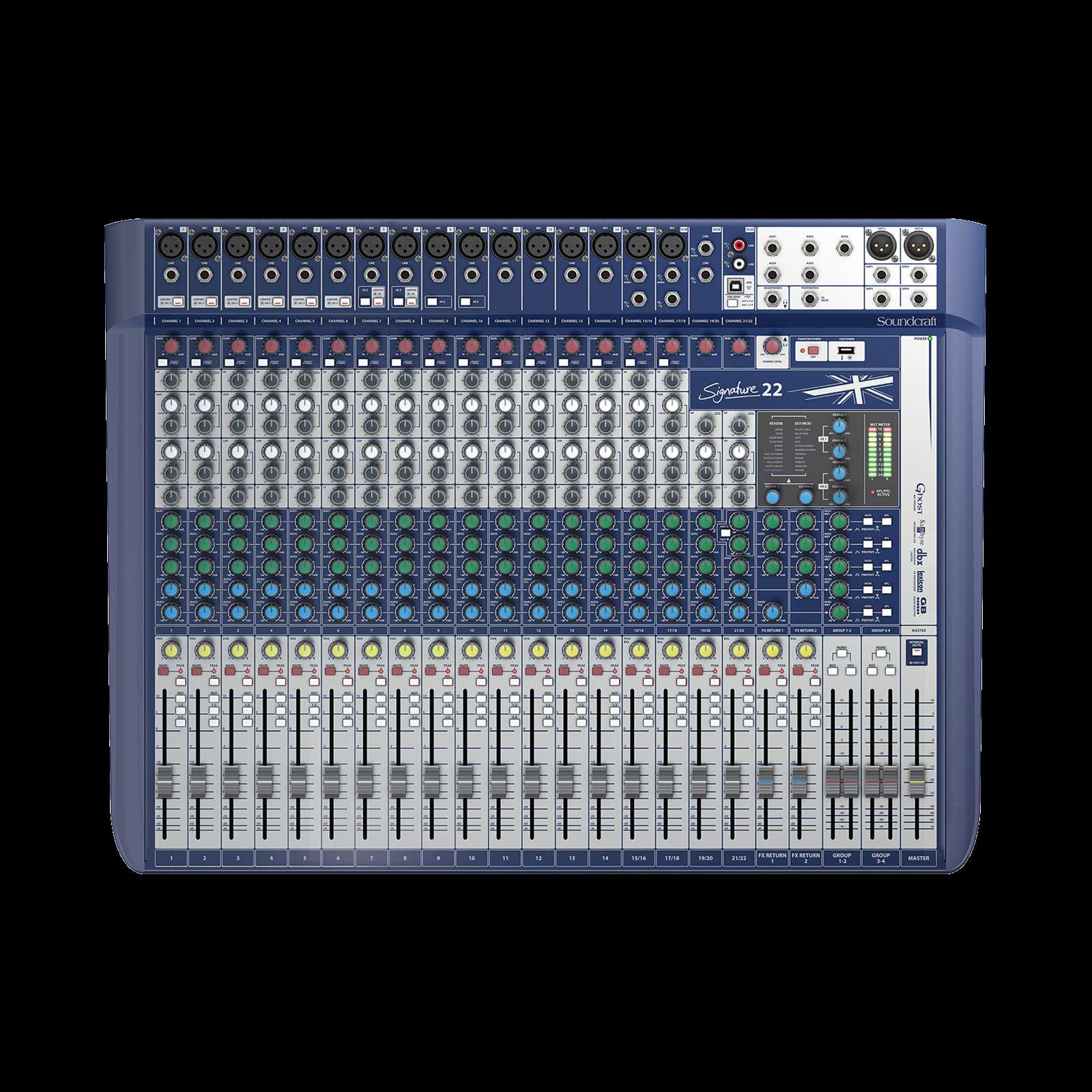 manual mesa de som soundcraft signature 22