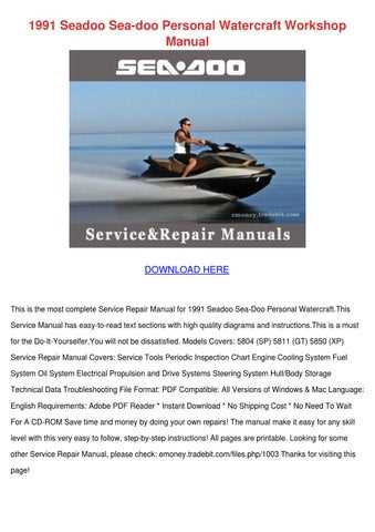 manual sea doo
