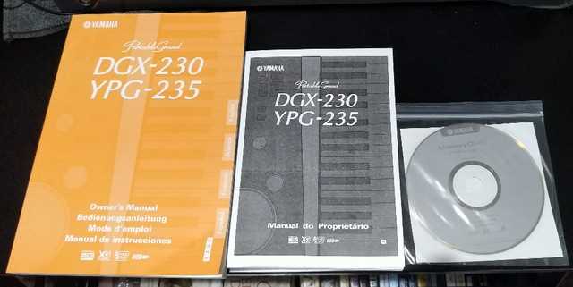 manual teclado yamaha dgx 230