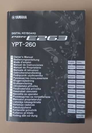 manual teclado yamaha psr e333