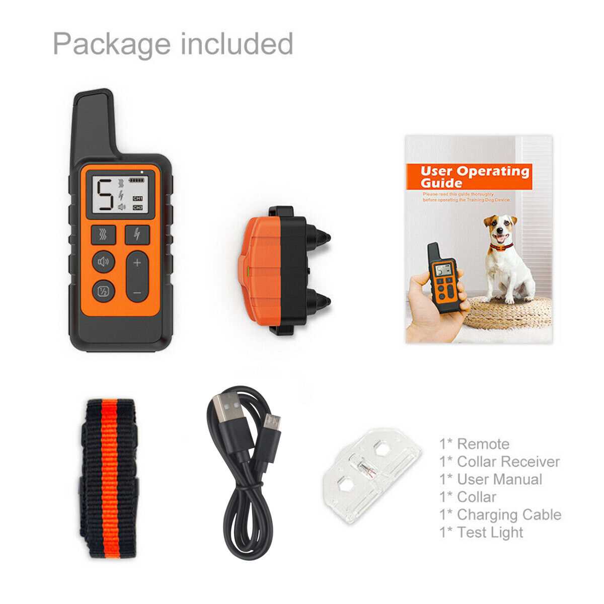 rechargeable and waterproof training collar manual