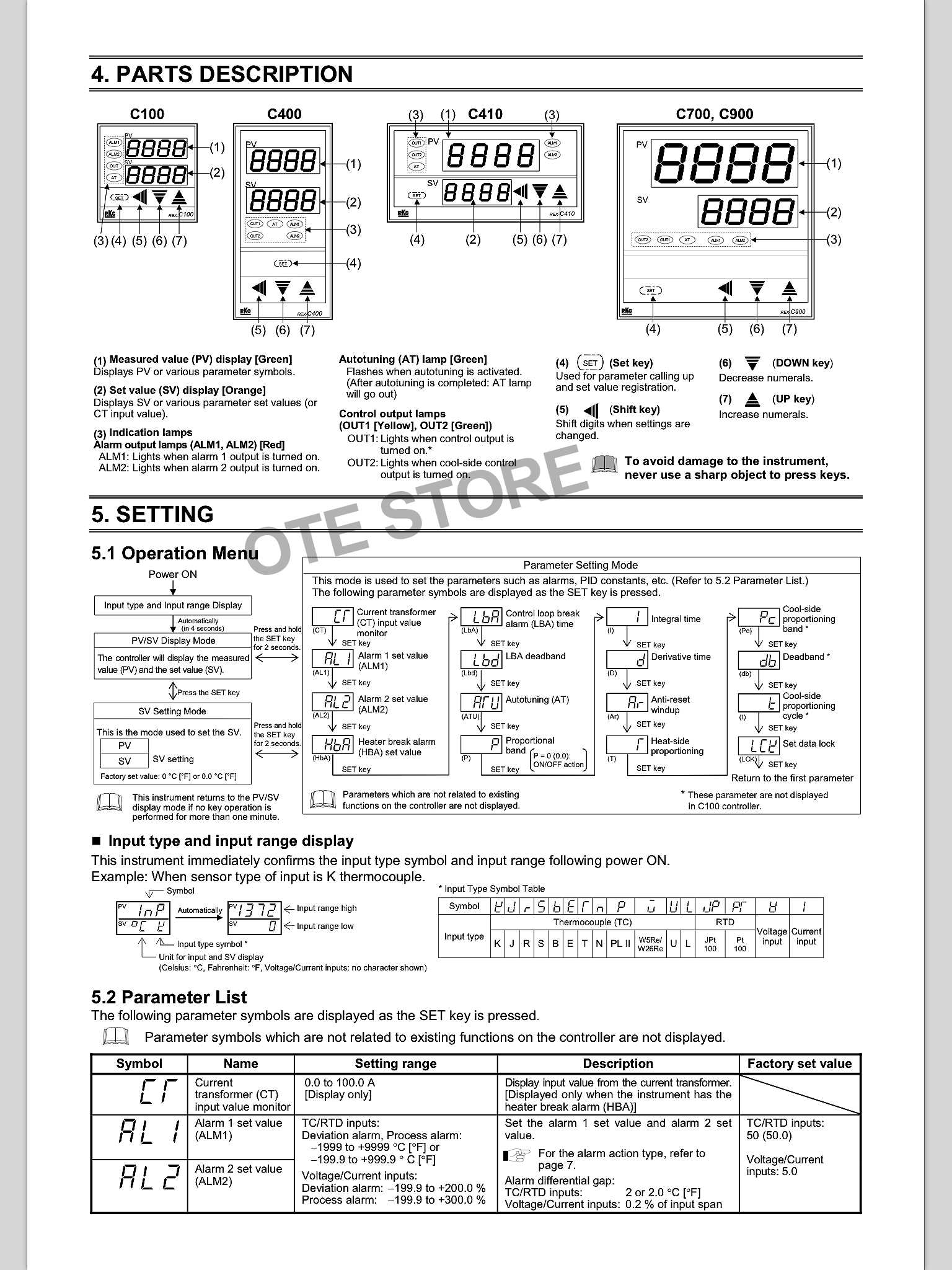 rex c100 manual