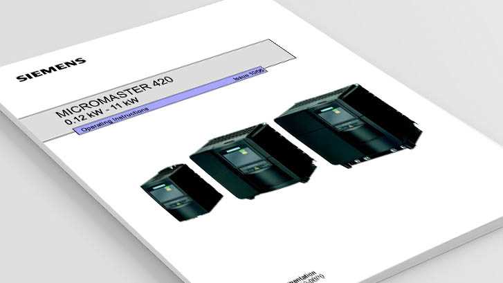 siemens micromaster 420 manual