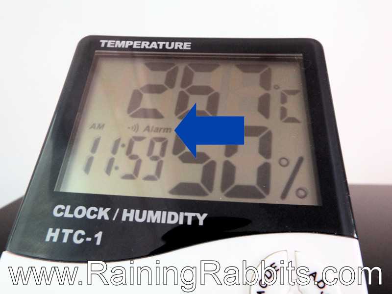 clock humidity htc 1 manual