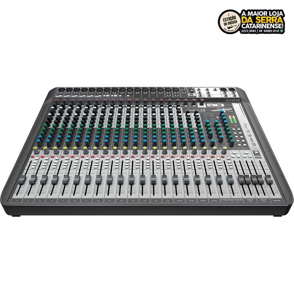 manual mesa de som soundcraft signature 22