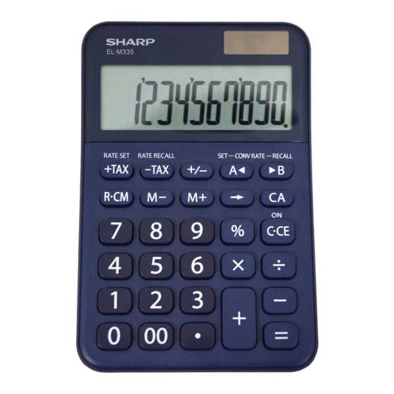 calculadora sharp el 1750v manual