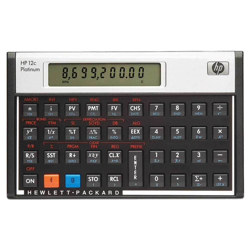 manual da hp 12c platinum financial calculator