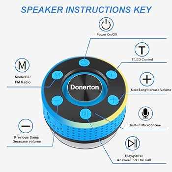 waterproof bluetooth shower speaker manual