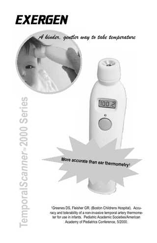exergen temporal scanner manual