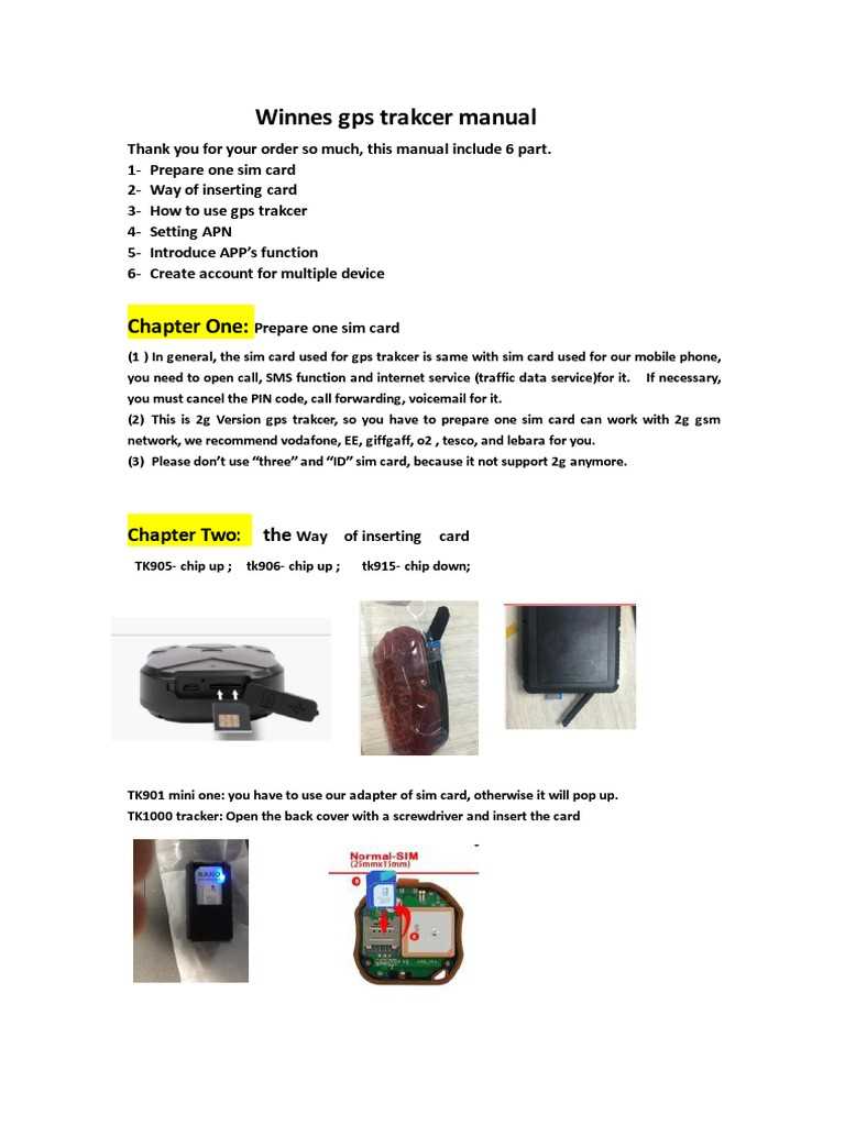 gps tracker user manual