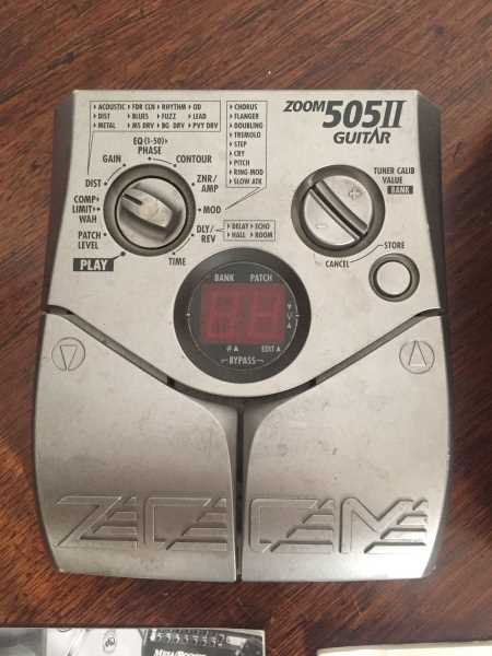 pedaleira zoom 505 ii manual