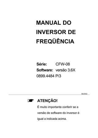 manual cfw08 weg