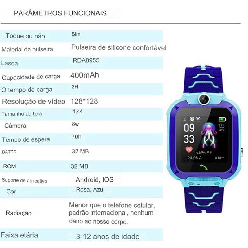 manual em portugues relogio smartwatch