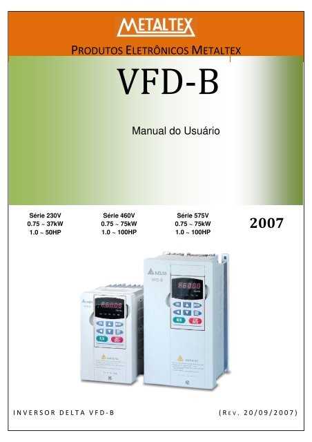 manual inversor delta vfd series