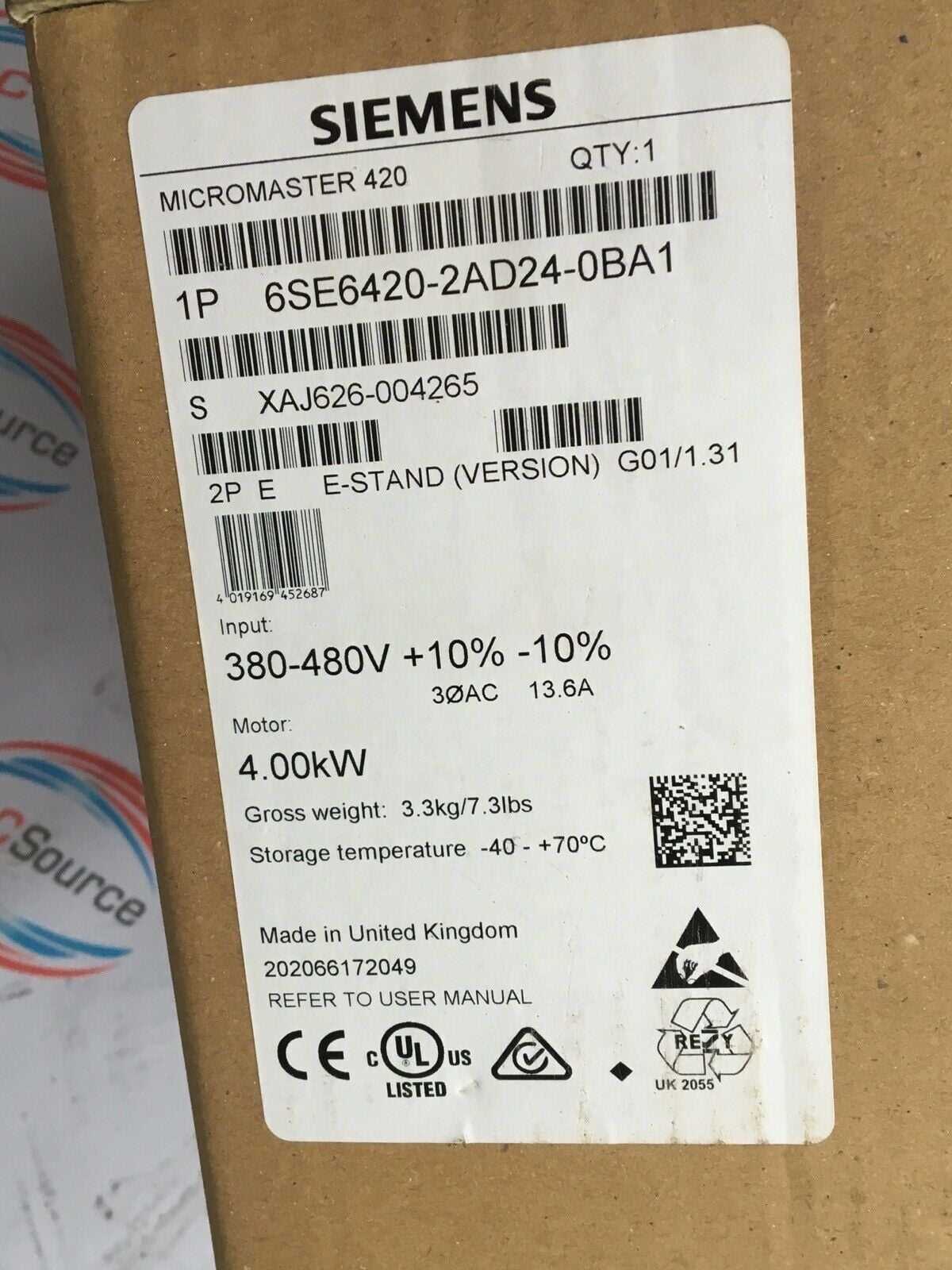siemens micromaster 420 manual