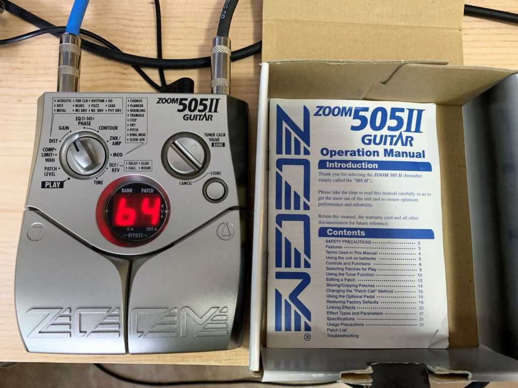 manual zoom 505 ii