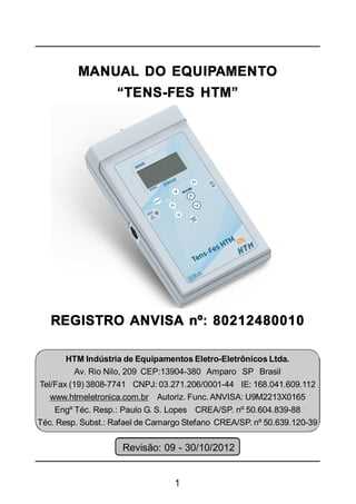 manual tens em portugues