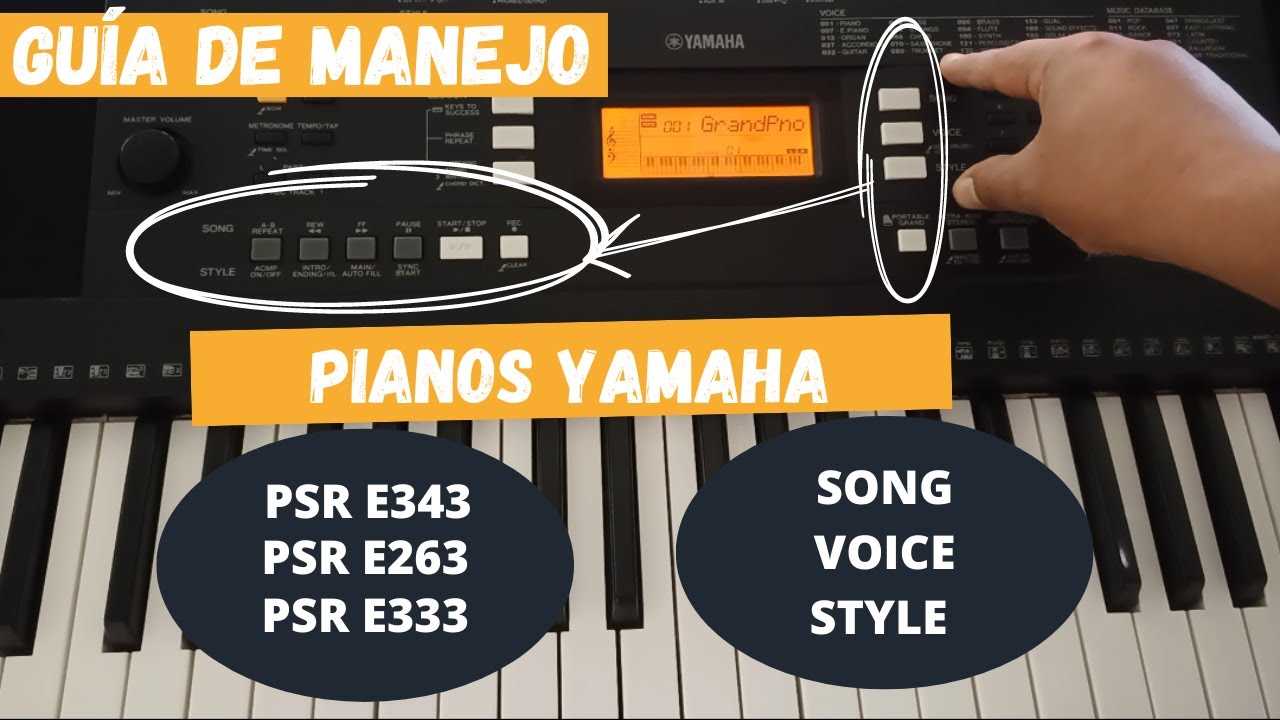 manual teclado yamaha psr e333