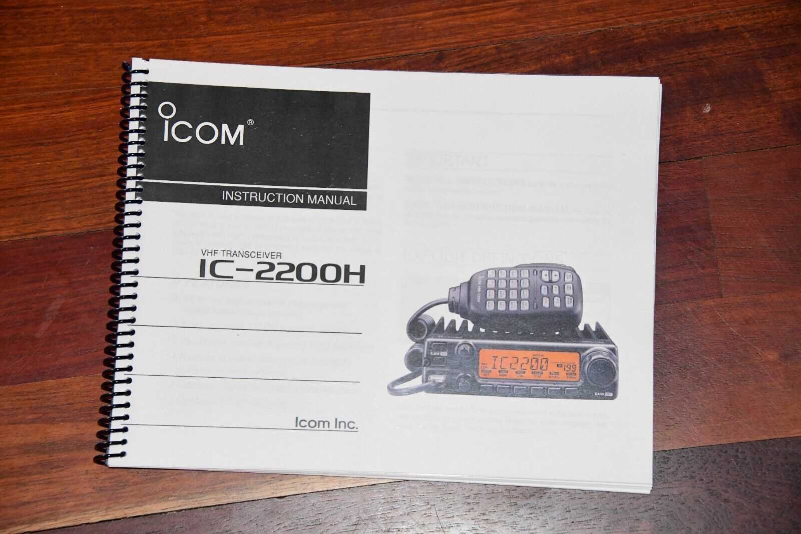 manual do radio icom ic 2200h