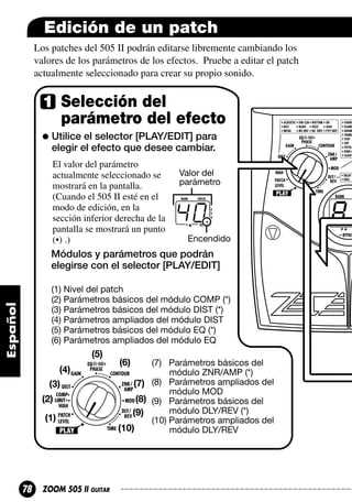 pedaleira zoom 505 ii manual