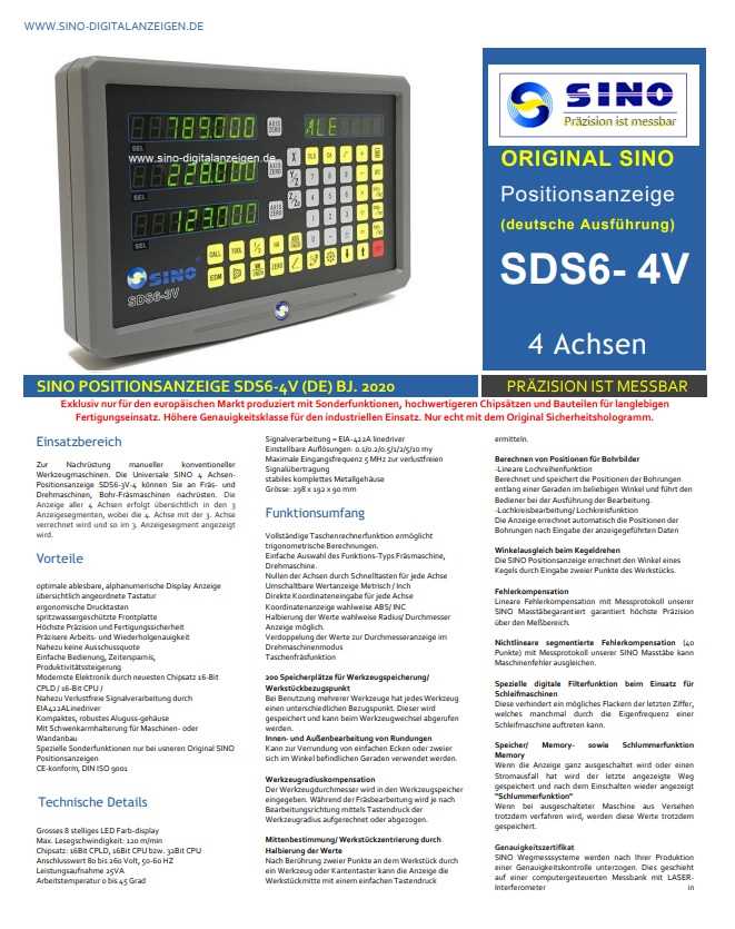 sino sds6 3v manual download
