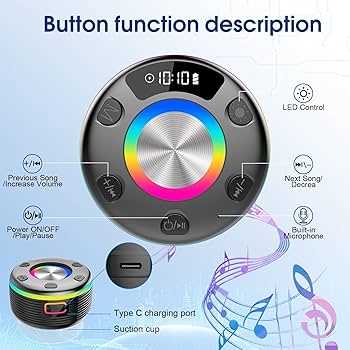 waterproof bluetooth shower speaker manual