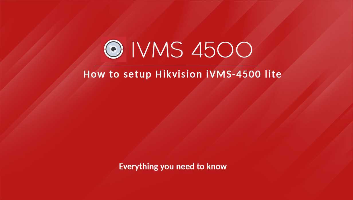 ivms 4500 manual