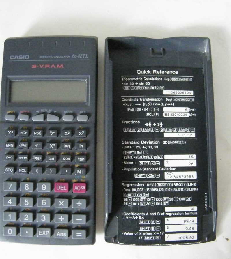manual calculadora casio fx 82tl