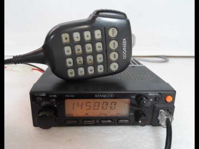 manual do radio kenwood tm 261
