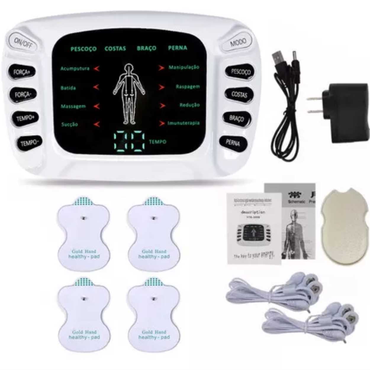 manual em portugues do aparelho digital de terapia