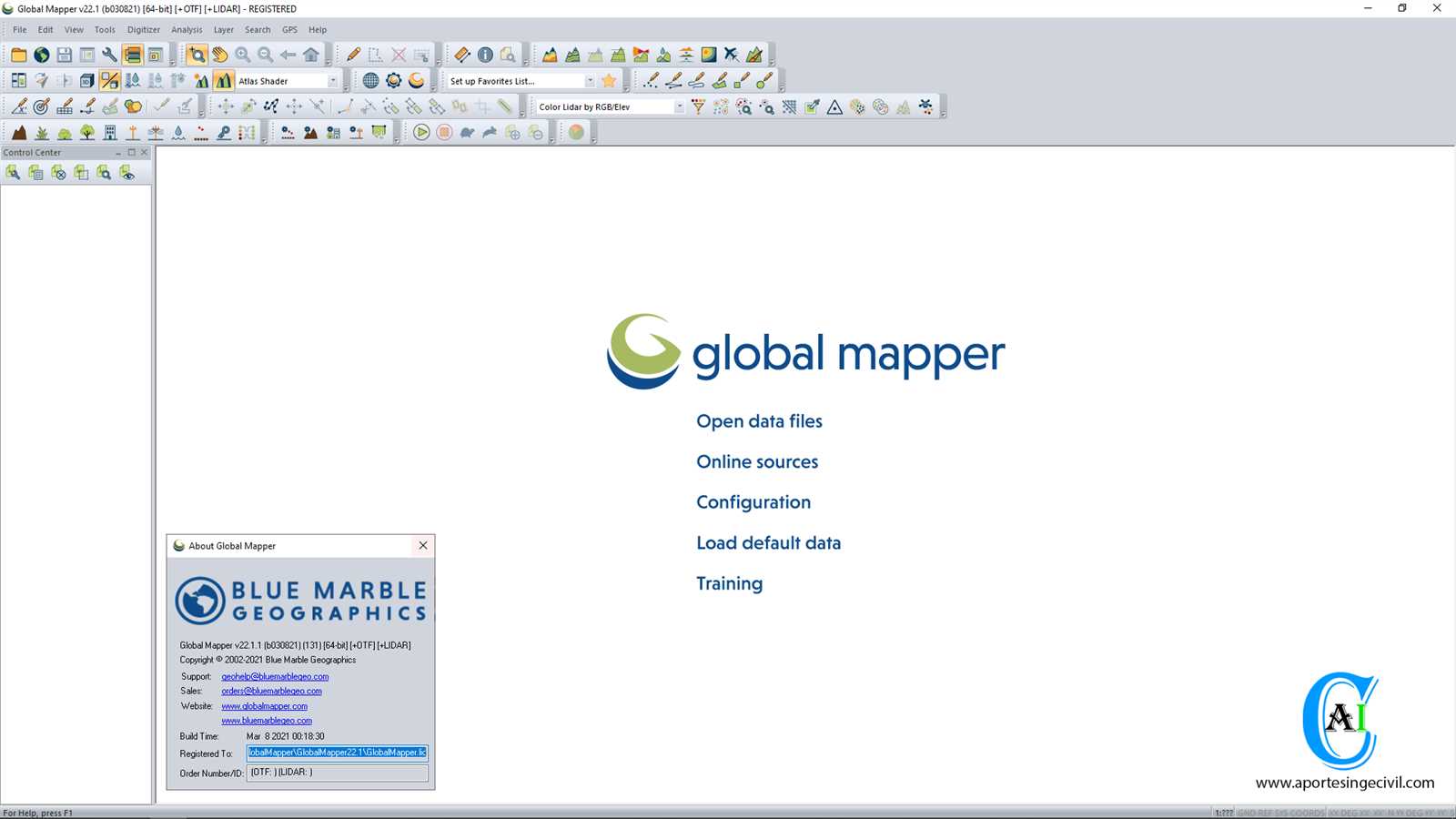 manual global mapper