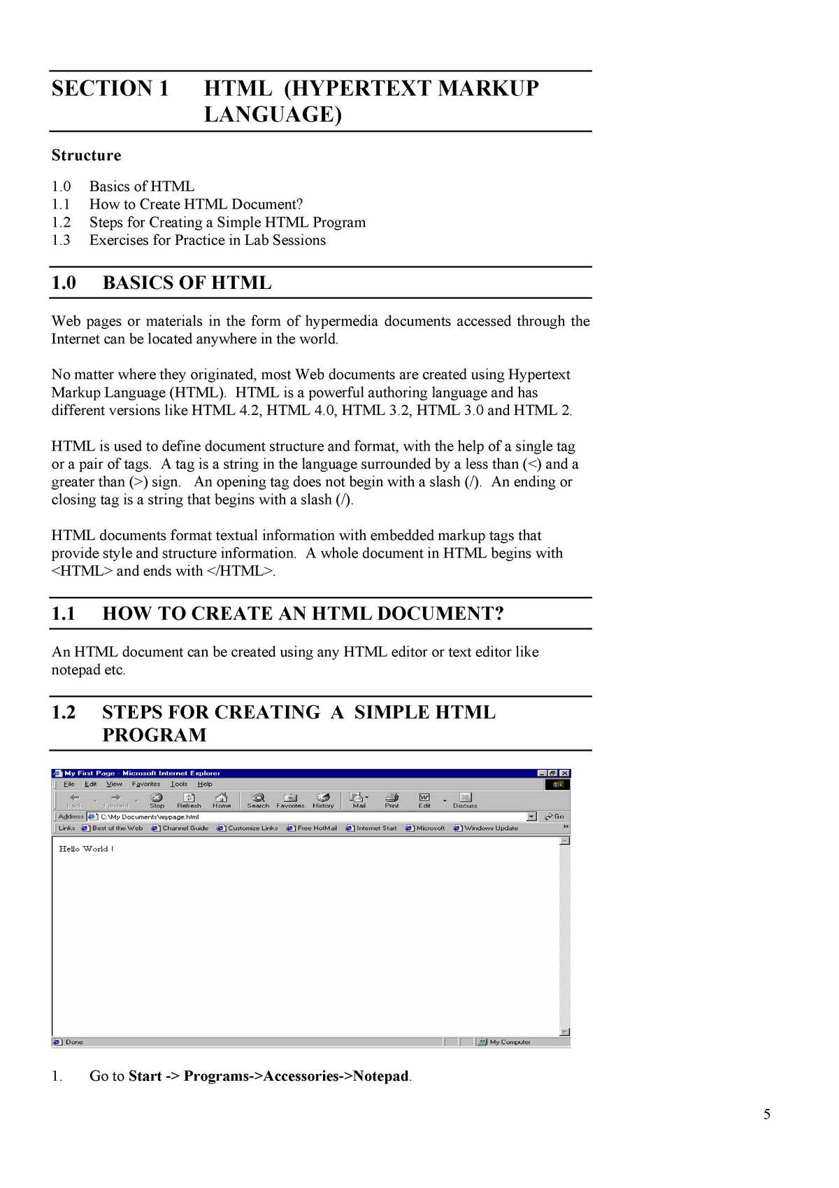 manual html