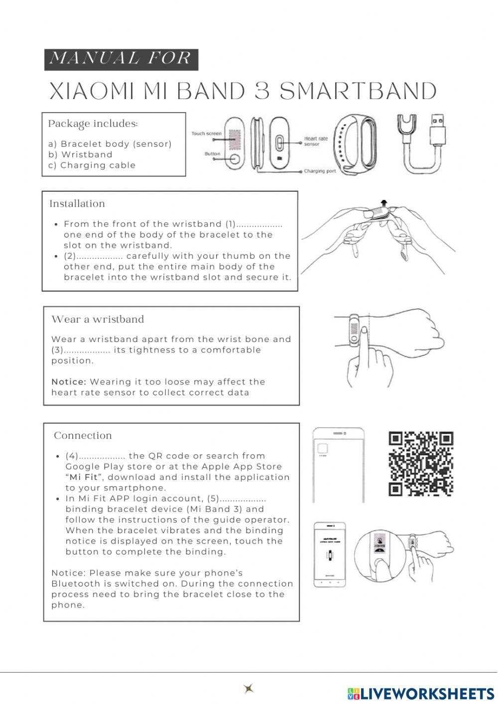 manual mi band 3