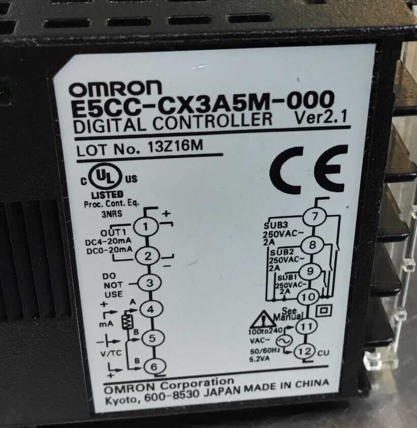 manual omron e5cc