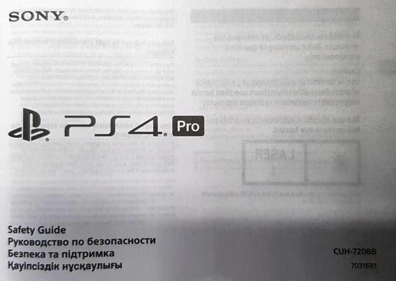 manual ps4 pro