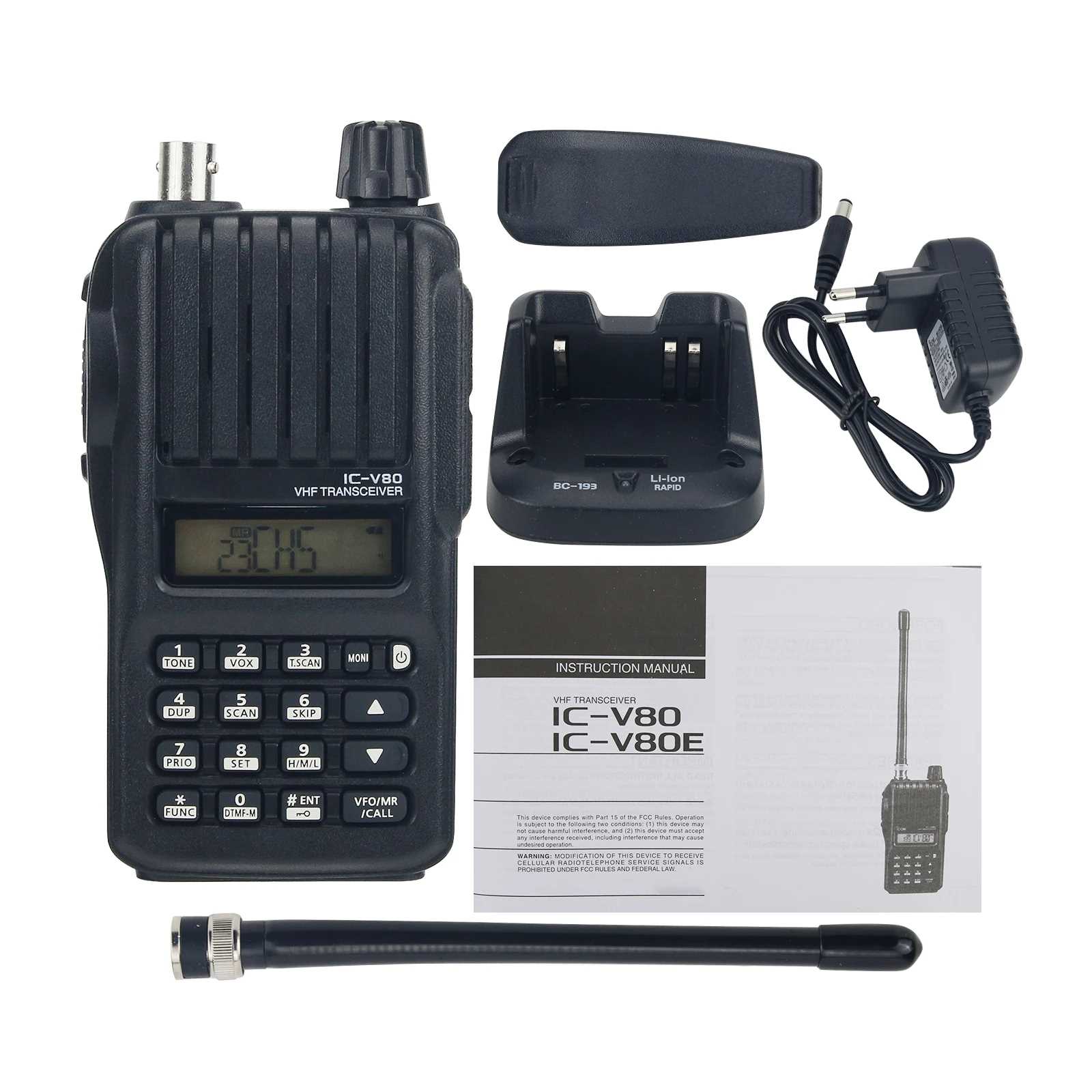 manual radio icom ic v80