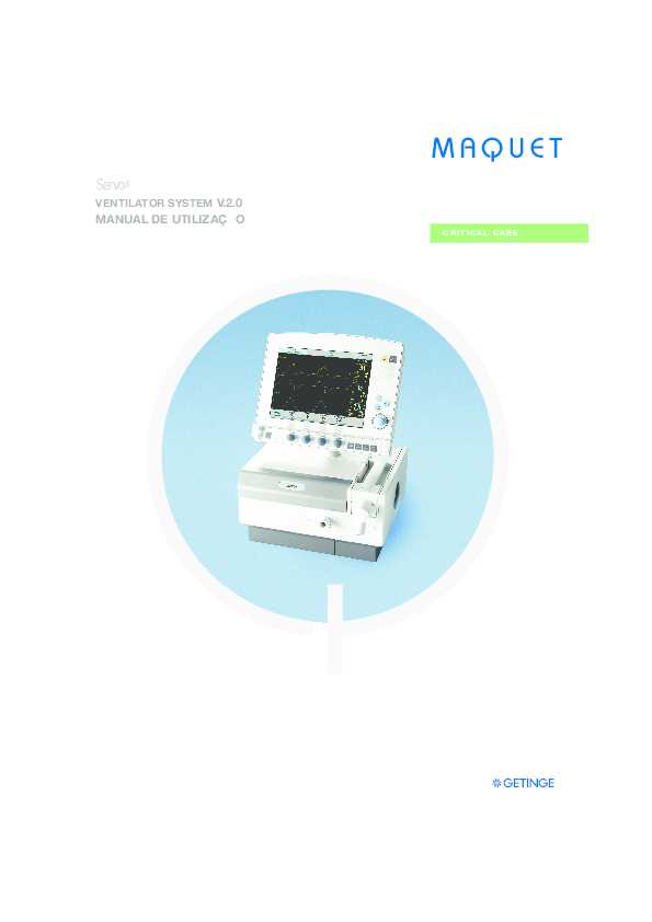 manual servo s maquet