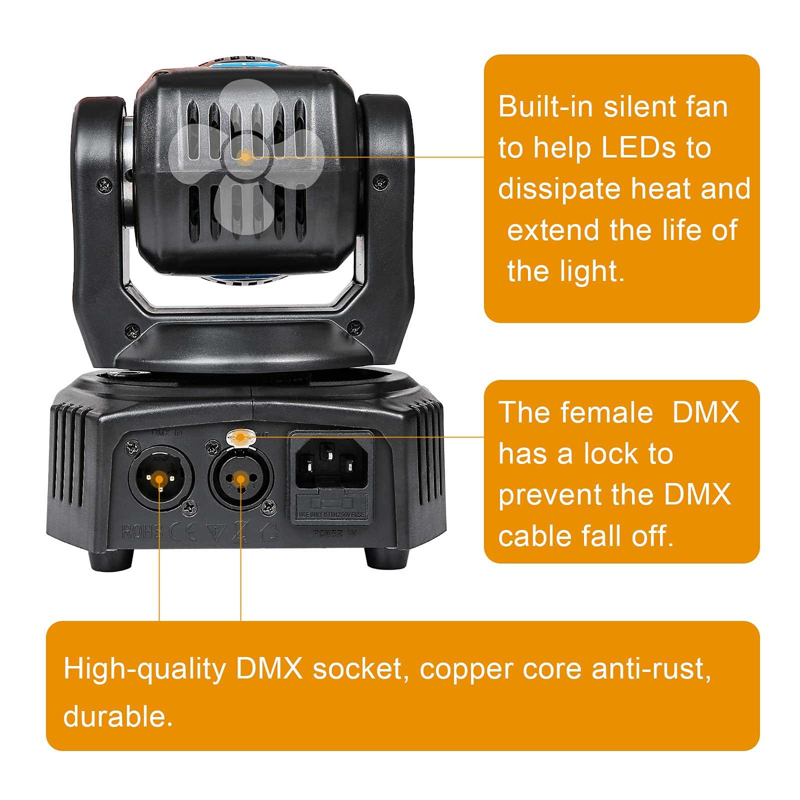manual mini moving head led