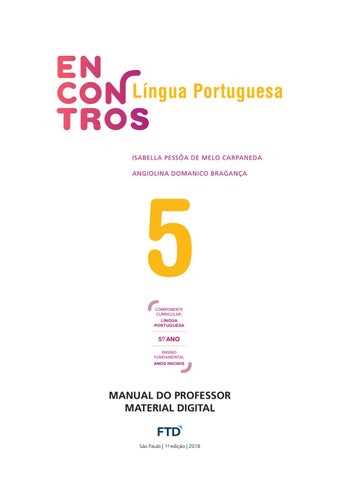 livro de portugues vem voar 5 ano manual do professor